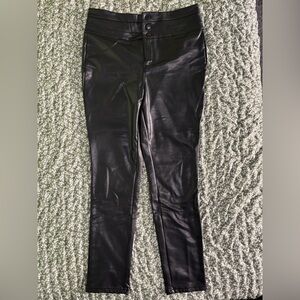 Black Faux Leather Leggings